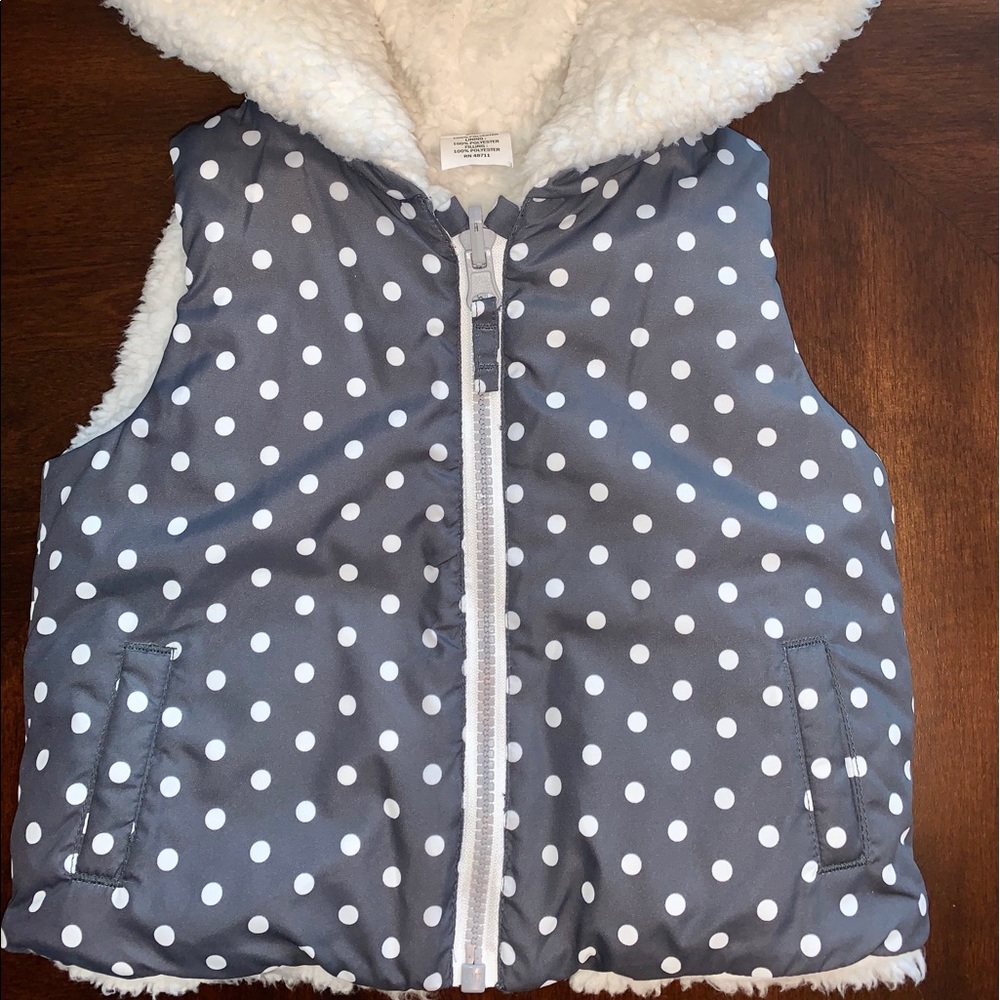 Baby Polka Dot Warm Vest.